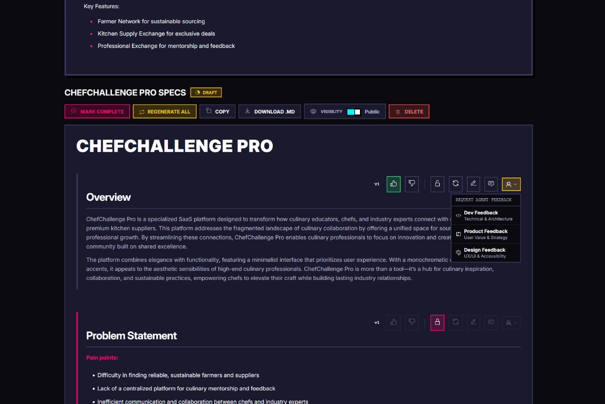 VibeThis Agent Feedback